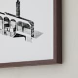 "Santa Corona" - Art Print in black and white by Johnathon Smith - Frame Close-up