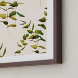 "Embrace Greenery" - Art Print in Olive Green by jinseikou - Frame Close-up