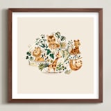 "Wild" - Art Print in Sand by Vivian Yiwing - Framed