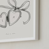 "Locket: Custom Print" - Custom Print in Cream by Ani Somi - Frame Close-up