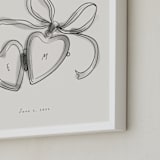 "Locket: Custom Print" - Custom Print in Cream by Ani Somi - Frame Close-up