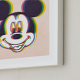 "Glitch" - Art Print in Blush by Igor - Frame Close-up