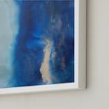 "Ebbing Tide" - Art Print in Ocean Blue by Julia Contacessi - Frame Close-up