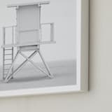 "Iconic Lifeguard tower" - Art Print in Neutral Grey by Kate Houlihan Photography - Frame Close-up
