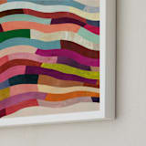 "Strata I" - Art Print in Cream by melanie mikecz - Frame Close-up