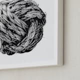 "Monkey Fist" - Art Print in White by Lucas Wade - Frame Close-up