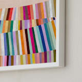 "All the Colors 2" - Art Print in Vintage Pink by melanie mikecz - Frame Close-up