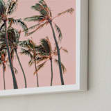 "Aloha" - Art Print in starburst pink by Alicia Abla - Frame Close-up