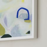 "Delicate Layers" - Art Print in Green Ivory by Eunmee Studio - Frame Close-up