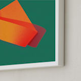 "Hoop" - Art Print in Green Hoop by Andrew McClintock - Frame Close-up
