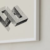 "Room with a view" - Art Print in Eggshell by Heather Francisco - Frame Close-up