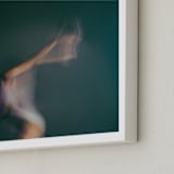 "Don't Go" - Art Print in Teal by Derick W Daily - Frame Close-up