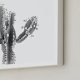 "Abode 1" - Art Print in Silver Grey by Lisa Sundin - Frame Close-up
