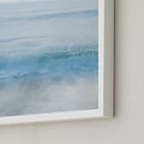 "Standing by the ocean, dreaming" - Art Print in Ocean Blue by Jacquelyn Sloane Siklos - Frame Close-up