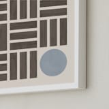 "Ki Ni Maru" - Art Print in Espresso by Yohaku Oshima - Frame Close-up