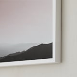 "Life on Mars" - Art Print in Mars Pink by Matthew Sampson - Frame Close-up