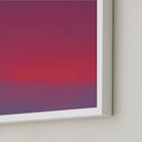 "Crescent Moon and Purple Skies" - Art Print in Elegant Purple by James Derit - Frame Close-up