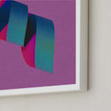 "Twirl" - Art Print in Purple Twirl by Andrew McClintock - Frame Close-up