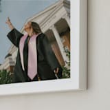 "The Big Picture: Graduation Framed Photo" - Framed Photo in White by Minted - Frame Close-up