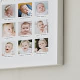 "Baby's First Year: Framed Photo" - Framed Photo in White by Erin Deegan - Frame Close-up