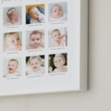 "Baby's First Year: Framed Photo" - Framed Photo in White by Erin Deegan - Frame Close-up