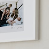 "Classic Snap: Square Framed Photo" - Framed Photo in Quartz by Minted - Frame Close-up