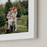 "The Big Picture: Holiday Framed Photo" - Framed Photo in White by Minted - Frame Close-up