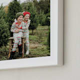 "The Big Picture: Holiday Framed Photo" - Framed Photo in White by Minted - Frame Close-up