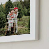 "The Big Picture: Holiday Framed Photo" - Framed Photo in White by Minted - Frame Close-up