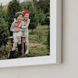 "The Big Picture: Holiday Framed Photo" - Framed Photo in White by Minted - Frame Close-up