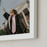 "The Big Picture: Graduation Framed Photo" - Framed Photo in White by Minted - Frame Close-up
