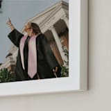 "The Big Picture: Graduation Framed Photo" - Framed Photo in White by Minted - Frame Close-up