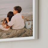 "The Big Picture: Square Framed Photo" - Framed Photo in White by Minted - Frame Close-up