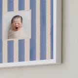 "Painted Lines" - Framed Photo in Azure by Grae - Frame Close-up