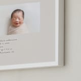 "Welcome, Little One" - Framed Photo in Cotton Cream by Sierra Lee - Frame Close-up