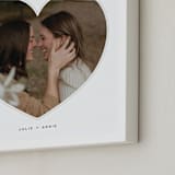 "In A Heart: Framed Photo " - Framed Photo in White by Minted - Frame Close-up