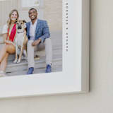 "Contemporary Typo: Square Framed Photo" - Framed Photo in Ink by Lucrecia Caporale - Frame Close-up
