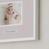"Preppy Stripes" - Framed Photo in Lavender by Benita Crandall - Frame Close-up