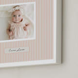 "Preppy Stripes" - Framed Photo in Cantelope by Benita Crandall - Frame Close-up