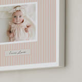 "Preppy Stripes" - Framed Photo in Cantelope by Benita Crandall - Frame Close-up