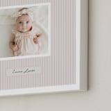 "Preppy Stripes" - Framed Photo in Lavender by Benita Crandall - Frame Close-up
