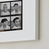 "Passport Photos" - Framed Photo in Noir by Claire - Frame Close-up