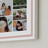 "Multi Border" - Framed Photo in Blush by Carolyn MacLaren - Frame Close-up