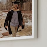 "The Big Picture: Graduation Framed Photo" - Framed Photo in White by Minted - Frame Close-up