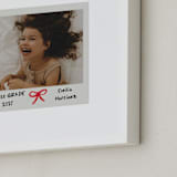 "Bow Snap" - Framed Photo in Rose by Jennifer Lew - Frame Close-up