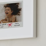 "Bow Snap" - Framed Photo in Rose by Jennifer Lew - Frame Close-up