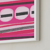 "Poppy Pinks" - Art Print in Poppy Pink by Melanie Biehle - Frame Close-up