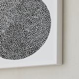 "Rice" - Art Print in Black by Bryn Wears-Fitipaldi - Frame Close-up