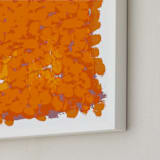 "Miami Still Life" - Art Print in Tropical Orange by Alain Castoriano - Frame Close-up