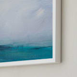 "Distant Island Pier" - Art Print in Soft Water by Julia Contacessi - Frame Close-up